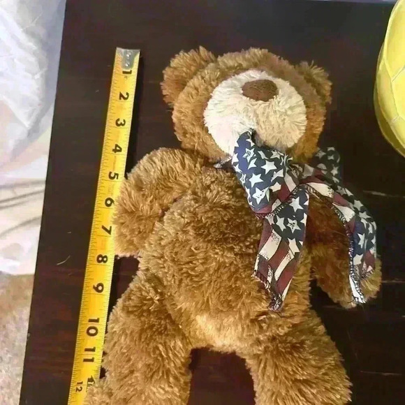 TY Large Size Brown Bear.
American Flag Ribbon.
14” Bear.
GUC - Picture 5 of 7